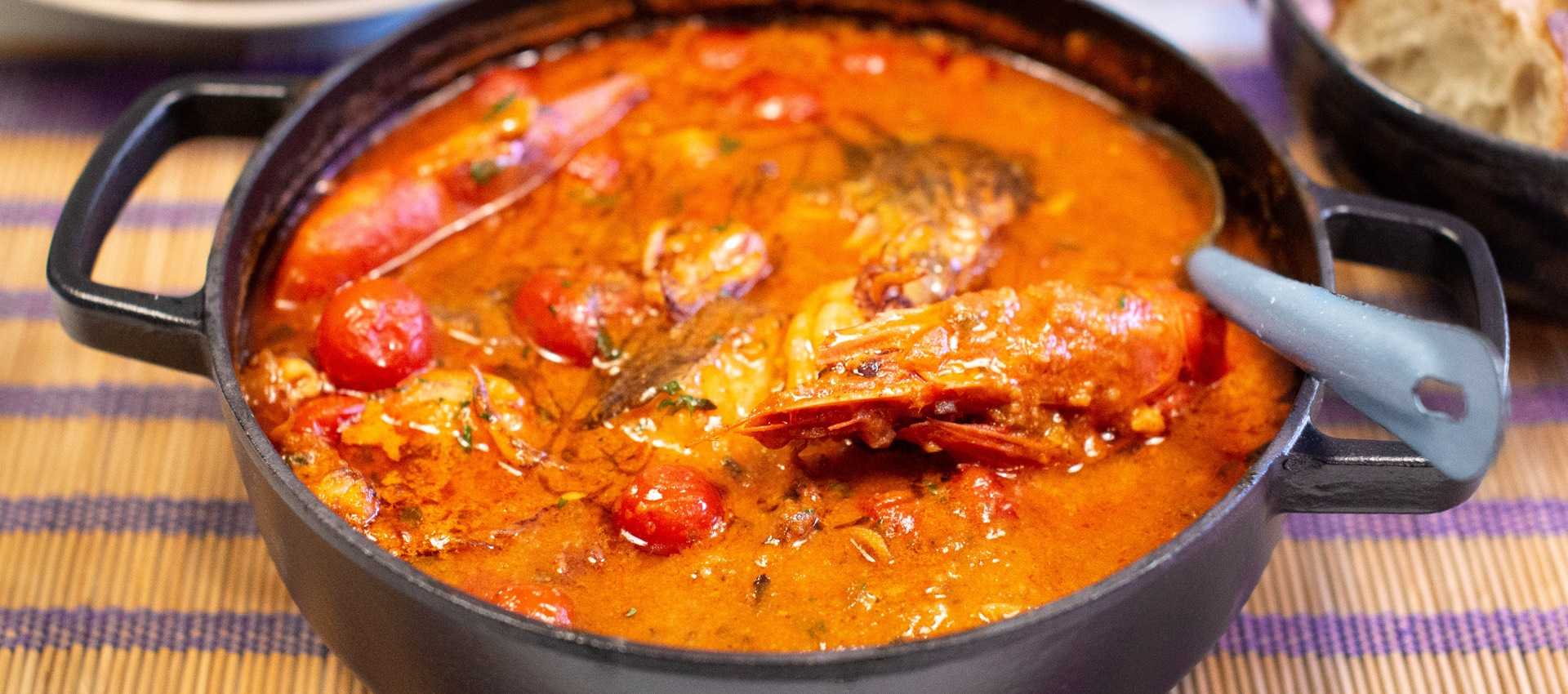 Calderta de pescado menorquin inspired fish stew