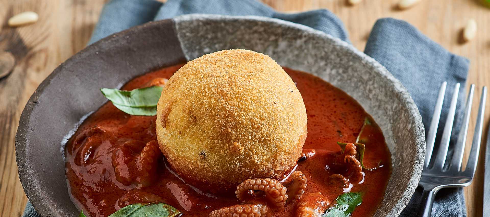 Arancine di couscous con sarde e finocchietto