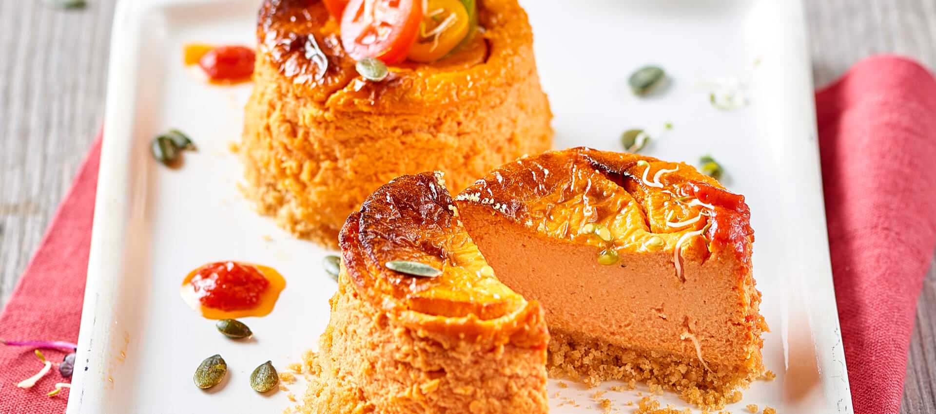 Cheesecake al pomodoro e robiola