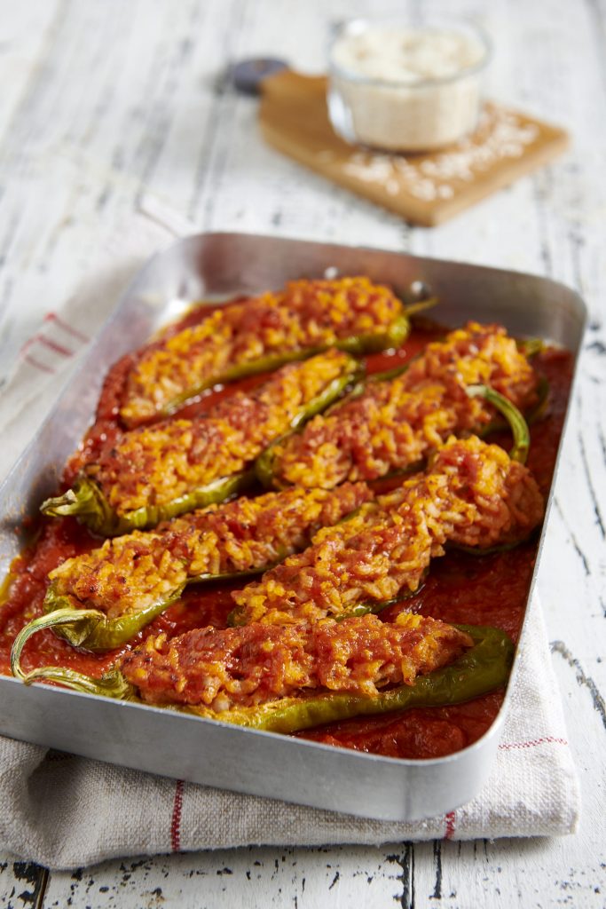 Friggitelli ripieni al forno Friggitelli ripieni al forno