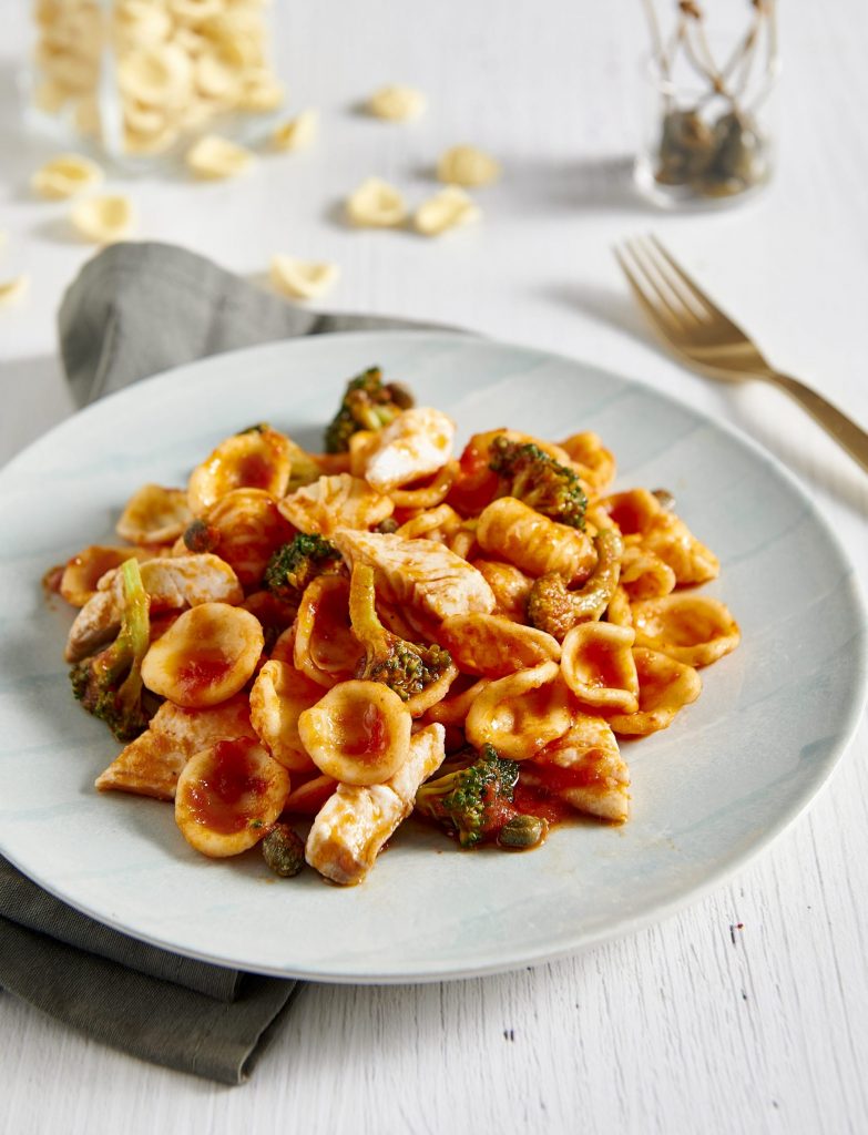 Orecchiette di mare con broccoli e capperini Orecchiette di mare con broccoli e capperini