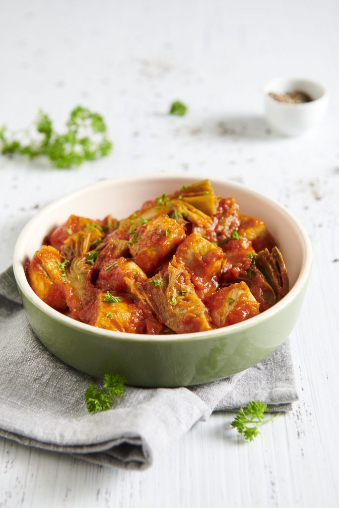 Spezzatino rosso di tacchino e carciofi Spezzatino rosso di tacchino e carciofi