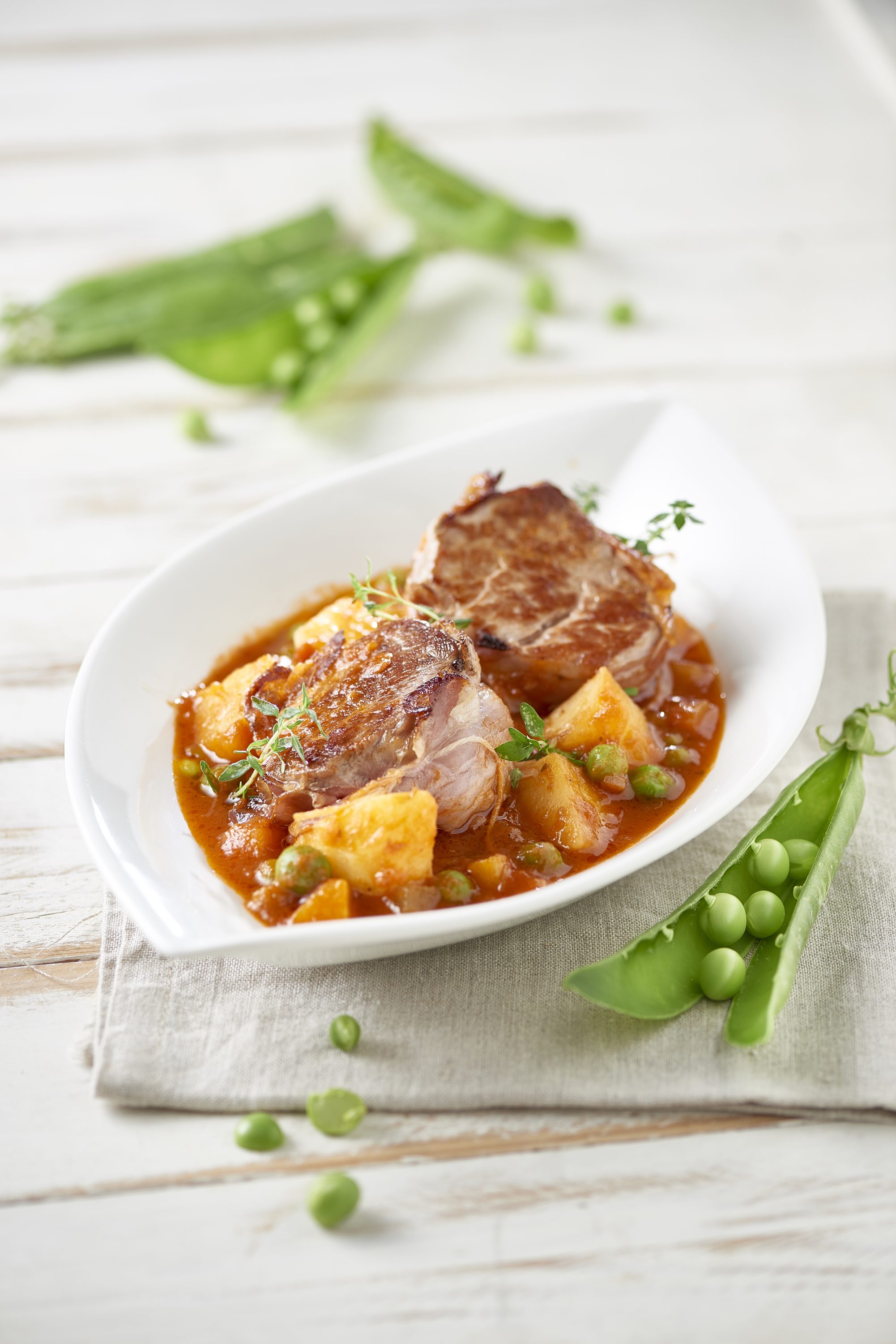 Porsaan sisäfilee kasviksilla