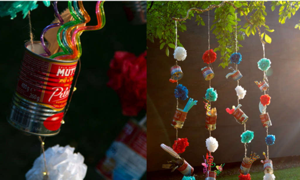 Kunst mit Dosen Tomaten