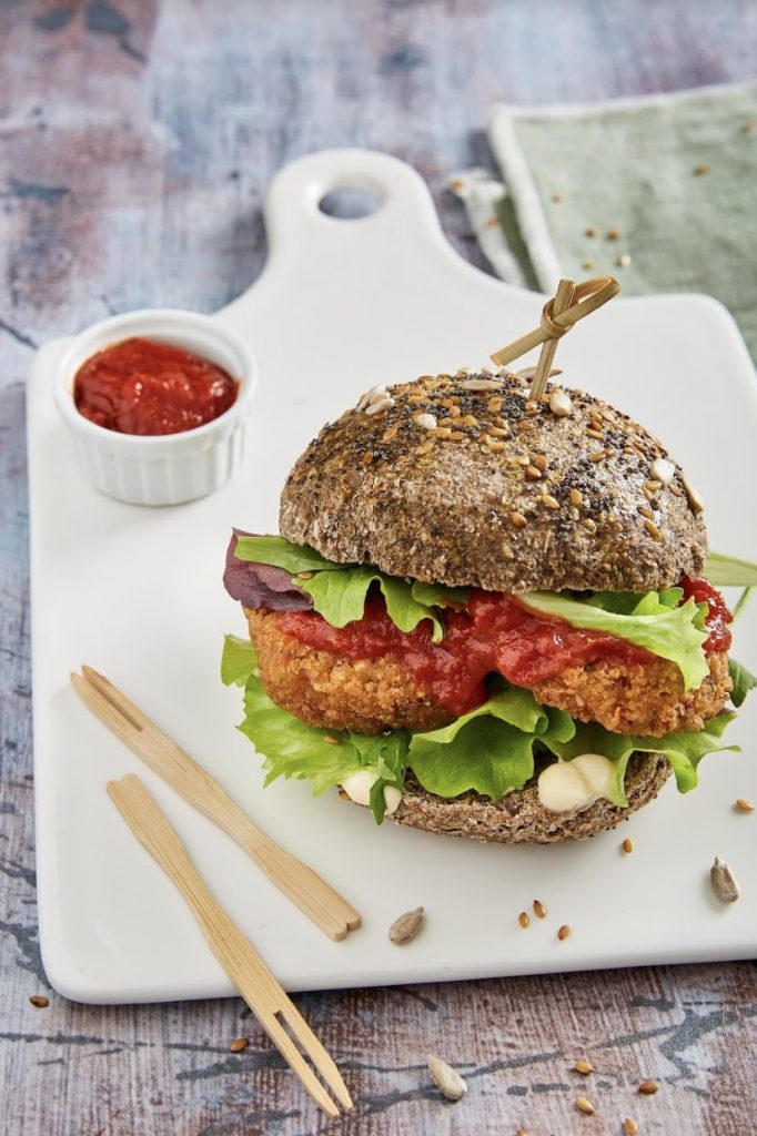 Falafel hampurilainen Falafel hampurilainen